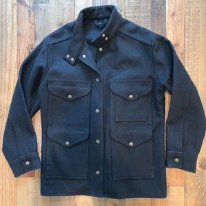Filson Wool Mackinaw Cruiser Jacket - Black, Womens M